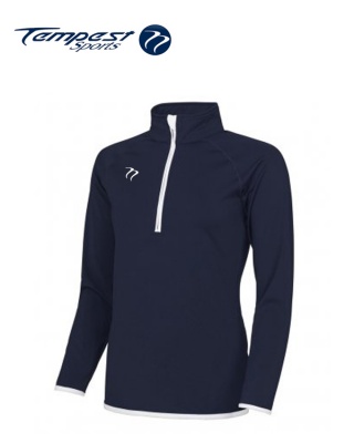 Tempest Navy White Half Zip Womens Midlayer